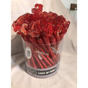 Calgary Flames Pens NHL Light Up Official Licensed Red LED Lot of 40+ Blue Ink